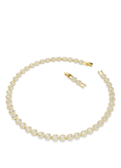 Swarovski Una ketting verguld  - detail 2 goud