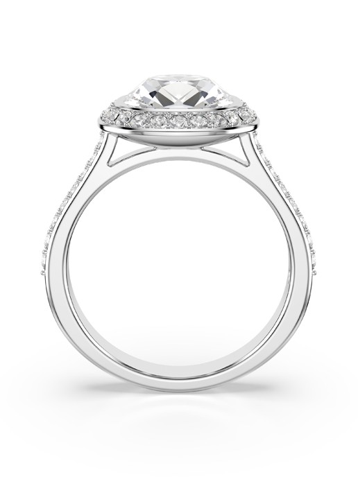 Swarovski Una ring met kristal 55 - detail 3 zilver