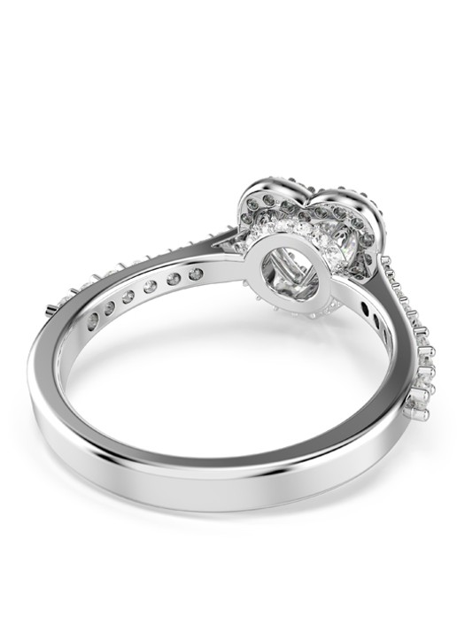Swarovski Una ring met kristal 58 - detail 3 zilver