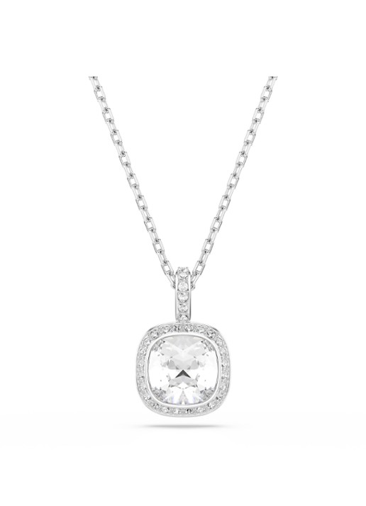 Swarovski Una set van ketting en oorstekers met kristal - detail 4 zilver