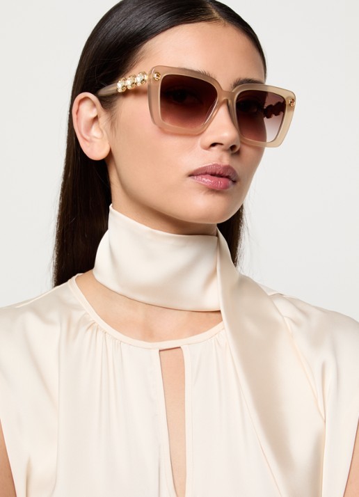 Swarovski Wayfarer zonnebril SK6032 - voorkant 5 beige
