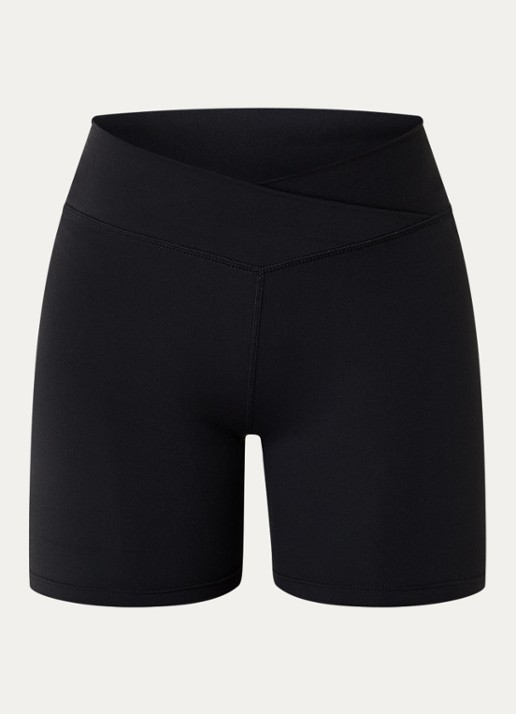 TALA DayFlex high waist skinny fit korte trainingsshort met logo - voorkant zwart
