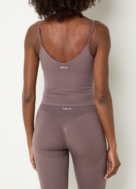 TALA Sculpt Seamless singlet met light support - achterkant lichtbruin