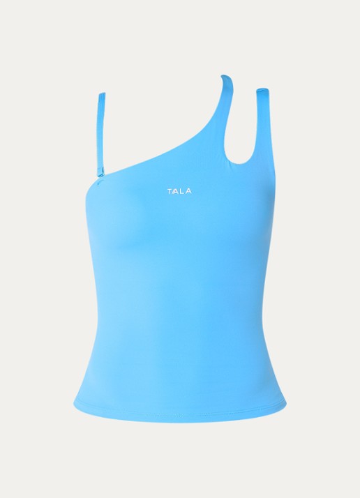TALA SkinLuxe one shoulder trainings top met light support