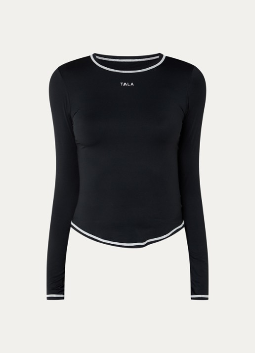 TALA Ultralite trainings longsleeve met logo - voorkant 2 zwart