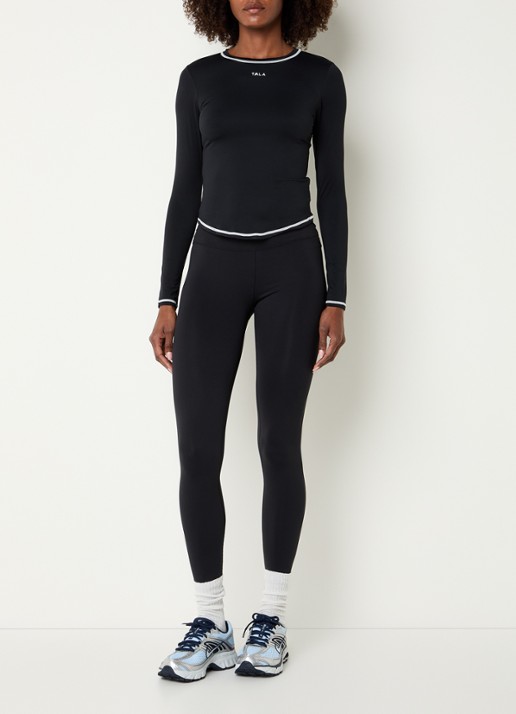 TALA Ultralite trainings longsleeve met logo - voorkant 3 zwart