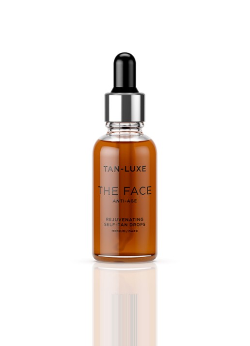 Tan-Luxe The Face Anti-Age Self-Tan Drops - zelfbruiner voor het gezicht - voorkant medium/dark