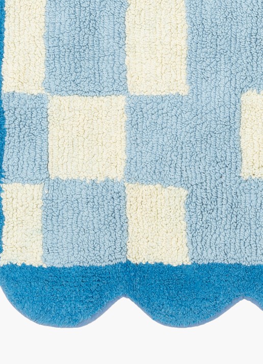 Tarta Gelatina Burbuja badmat van  katoen 80 x 55 cm  - detail 2 blauw