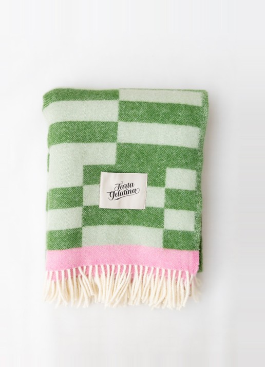 Tarta Gelatina Campo plaid van 100% wol