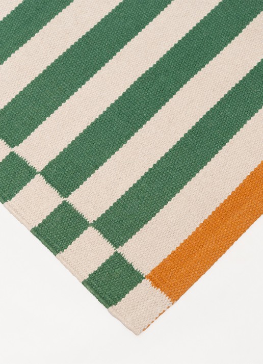 Tarta Gelatina Kiosko tapijt loper van  katoen 180 x 60 cm  - detail 2 groen