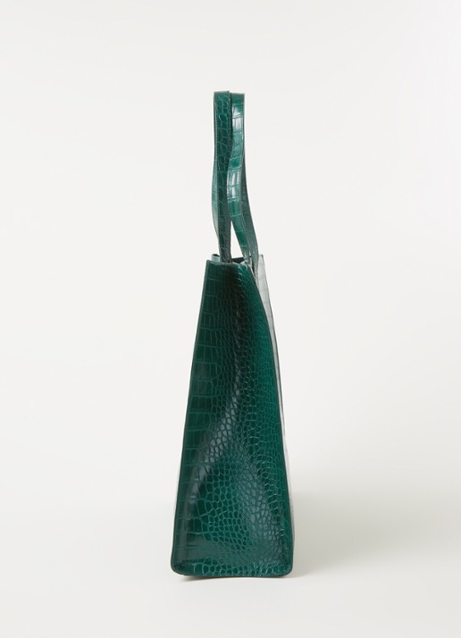 Ted Baker Alicon shopper met crocostructuur - detail 2 groen