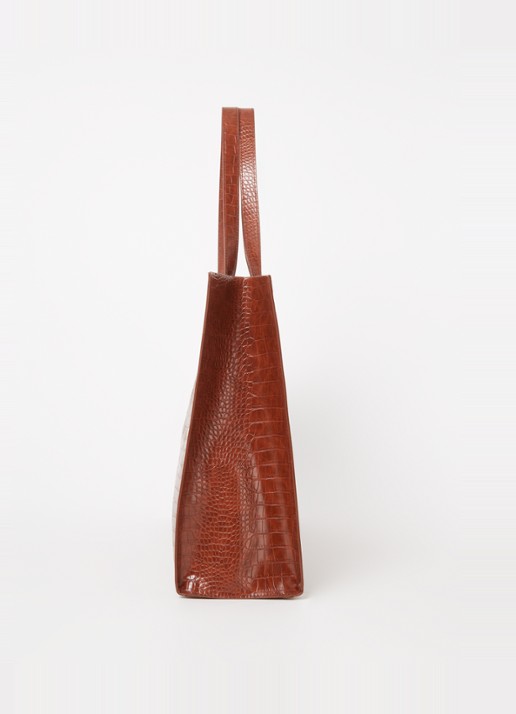 Ted Baker Alicon shopper met crocostructuur - detail 4 bruin