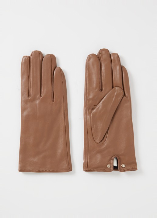 Ted Baker Arleos handschoenen van leer - voorkant naturel