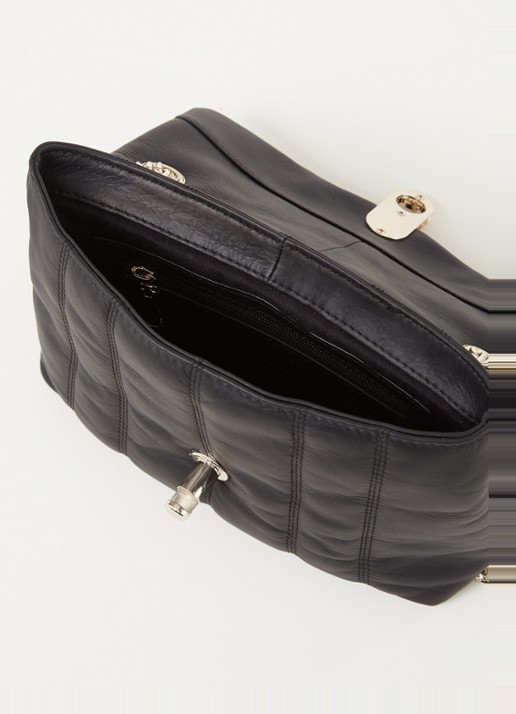 Ted Baker Ayalina schoudertas van quilted leer - detail zwart
