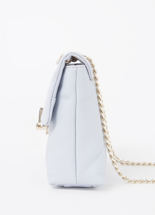Ted Baker Ayalina schoudertas van quilted leer - detail 2 lichtblauw