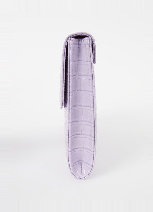 Ted Baker Crocey clutch met crocostructuur - detail 2 lila