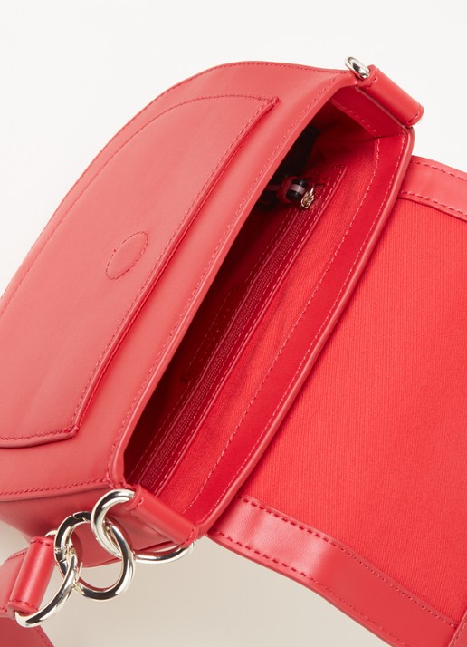 Ted Baker Darcell crossbodytas van leer - detail 3 steenrood