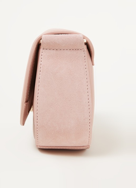 Ted Baker Equenia crossbodytas van leer met suède details - detail 3 lichtroze