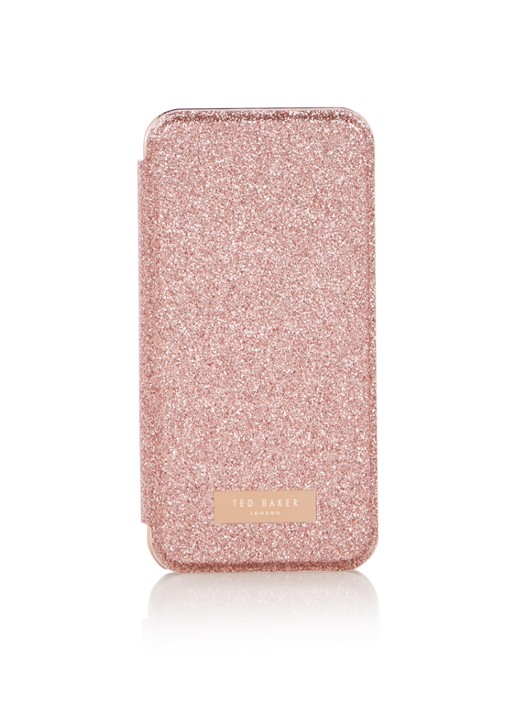 Ted Baker Glitsie telefoonhoes voor iPhone 6 / 6S / 7 - voorkant 2 lichtroze