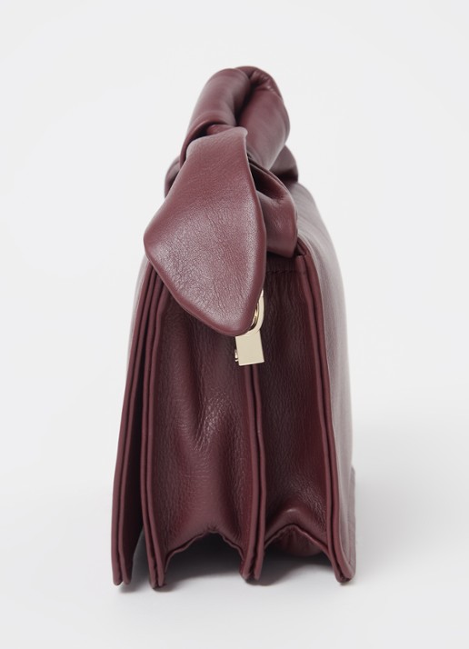 Ted Baker Niyah Mini handtas van leer - detail 4 aubergine