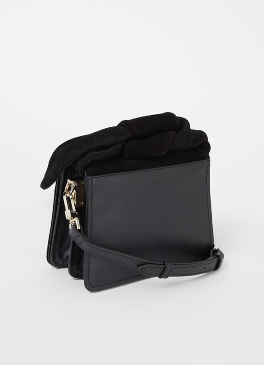 Ted Baker Niyah Mini handtas van leer - achterkant 2 diepzwart
