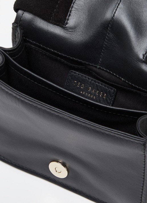Ted Baker Niyah Mini handtas van leer - detail 3 diepzwart