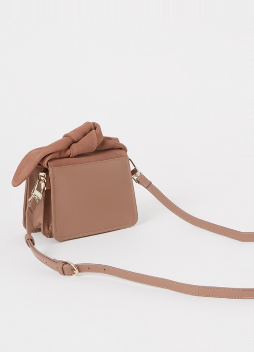 Ted Baker Niyah Mini handtas van leer - achterkant 4 hazelnootbruin