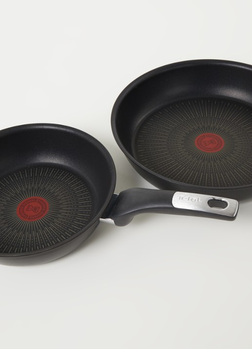 Tefal Unlimited pannenset 2-delig - detail zwart
