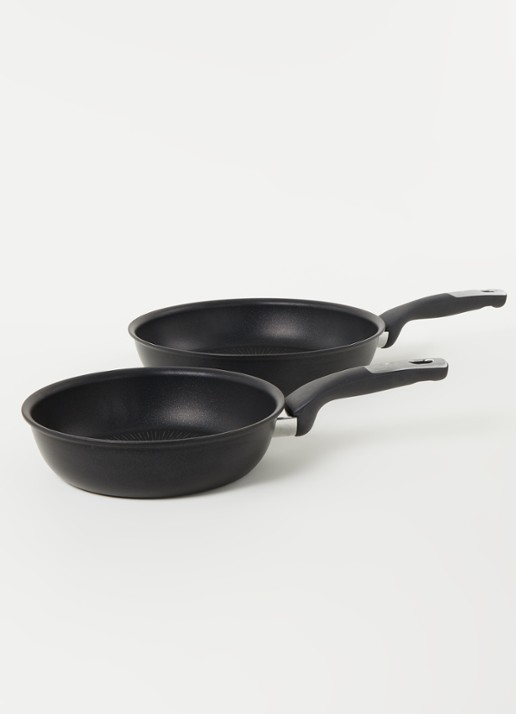 Tefal Unlimited pannenset 2-delig - voorkant 3 zwart