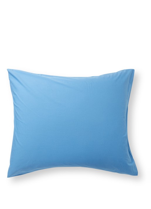 TEKLA Kussensloop van  katoen perkal - voorkant 2 blauw