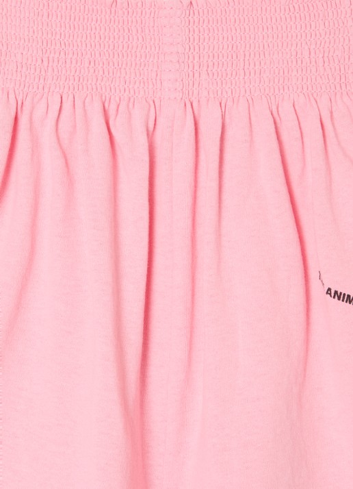 The Animals Observatory Ostrich loose fit korte broek met print - detail 2 roze