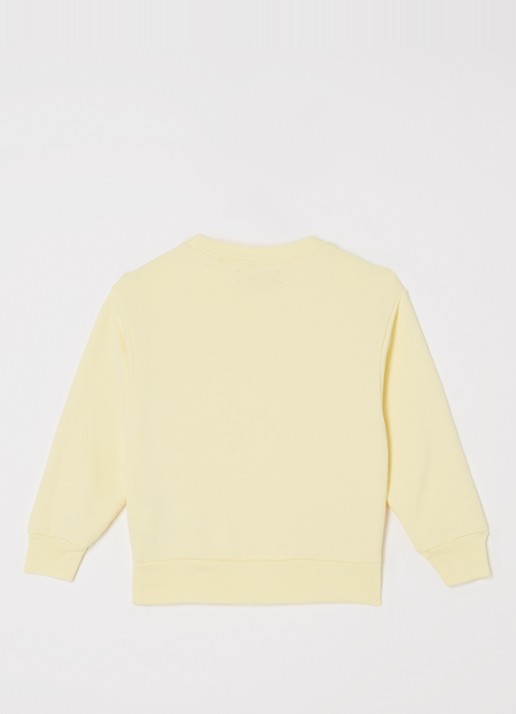 The Animals Observatory Sweater met print - voorkant 2 lichtgeel