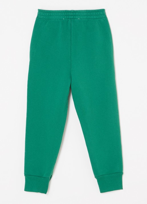 The Animals Observatory Tapered fit joggingbroek met logoprint - voorkant 2 groen