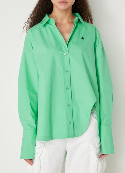 The Attico Oversized blouse met logo - detail 3 mint