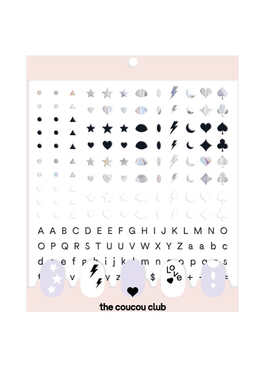 The Coucou Club Coucou Nail Art The Basic Sheet - nagelstickers - voorkant 3 undefined