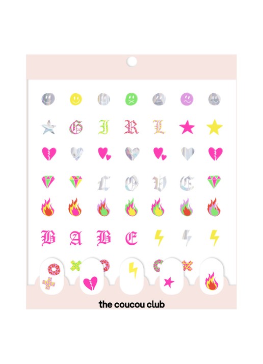 The Coucou Club Coucou Nail Art The LAKWERK Sheet - nagelstickers - voorkant undefined