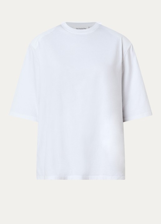The Frankie Shop Anira T-shirt met schoudervulling - voorkant 4 wit