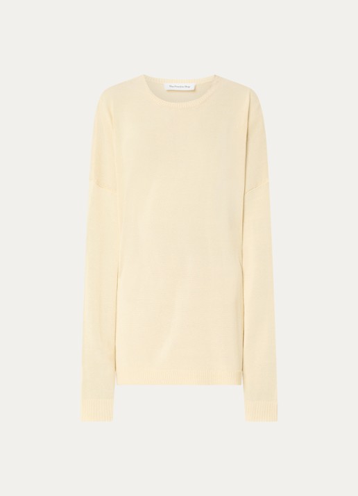 The Frankie Shop Basel oversized fijngebreide trui met ronde hals