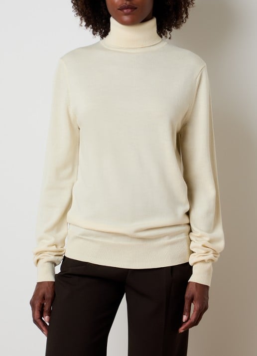 The Frankie Shop Eve Thin fijngebreide coltrui van merino wol