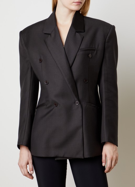 The Frankie Shop Jade double-breasted blazer van wol