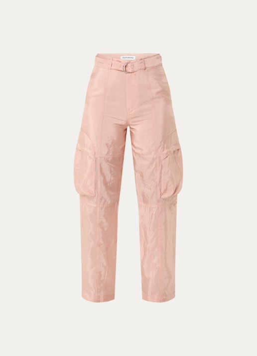The Frankie Shop Kelly high waist straight fit broek met steekzakken