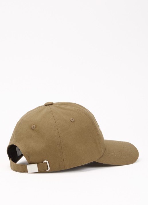 The Frankie Shop Pet met logoborduring - detail zand