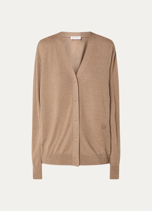 The Frankie Shop Zina fijngebreid vest in wolblend