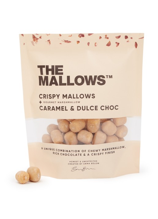 The Mallows Crispy Coated Caramel & Dulce Choc Mallows 90 gram