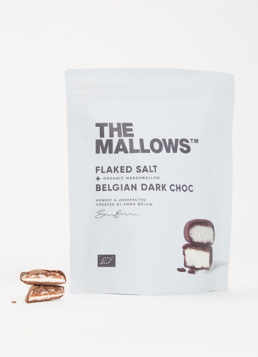 The Mallows Flaked Salt marshmallows met pure chocolade en zout 90 gram - detail undefined