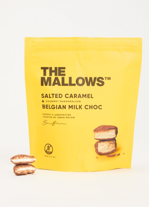 The Mallows Salted Caramel marshmallows met melk chocolade en caramel 90 gram - detail 2 undefined