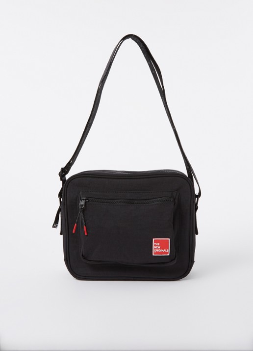 The New Originals 9-Dots crossbodytas met logo - voorkant 3 zwart