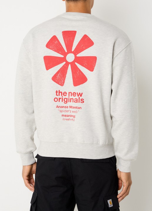 The New Originals Adinkra sweater met logo- en backprint