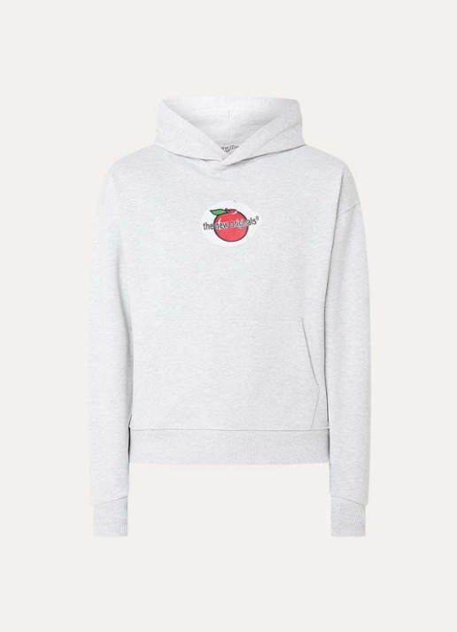 The New Originals Apple hoodie met logo - voorkant 4 grijsmele
