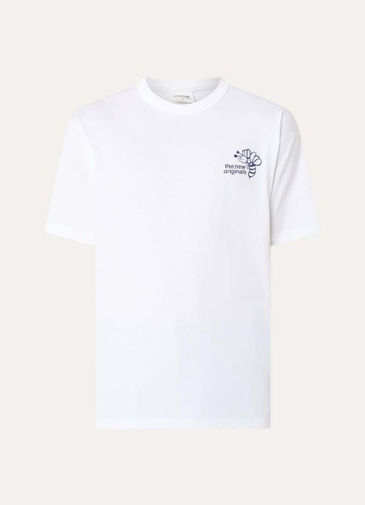 The New Originals Bee Camp T-shirt met logo- en backprint